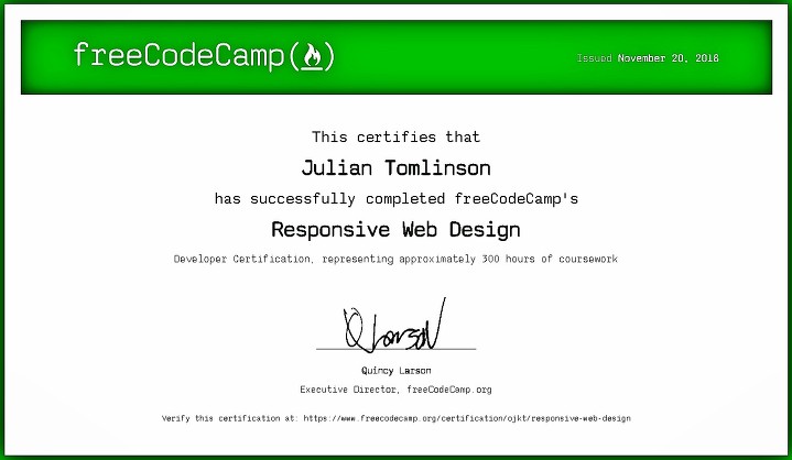 How much do I pay for a freeCodeCamp Certificate?